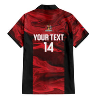 Custom Trinbago Cricket Family Matching Mermaid Dress and Hawaiian Shirt Go Knight Riders Marble Pattern - Wonder Print Shop