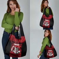 Custom Trinbago Cricket Grocery Bag Go Knight Riders Marble Pattern - Wonder Print Shop