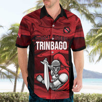 Custom Trinbago Cricket Hawaiian Shirt Go Knight Riders Marble Pattern - Wonder Print Shop
