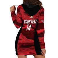 Custom Trinbago Cricket Hoodie Dress Go Knight Riders Marble Pattern - Wonder Print Shop