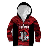 Custom Trinbago Cricket Kid Hoodie Go Knight Riders Marble Pattern - Wonder Print Shop