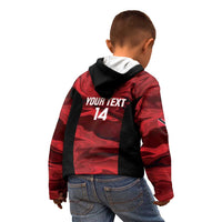 Custom Trinbago Cricket Kid Hoodie Go Knight Riders Marble Pattern - Wonder Print Shop