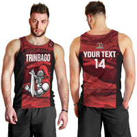Custom Trinbago Cricket Men Tank Top Go Knight Riders Marble Pattern - Wonder Print Shop