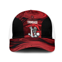 Trinbago Cricket Mesh Trucker Cap Go Knight Riders Marble Pattern - Wonder Print Shop