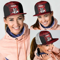 Trinbago Cricket Mesh Trucker Cap Go Knight Riders Marble Pattern - Wonder Print Shop