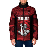 Custom Trinbago Cricket Padded Jacket Go Knight Riders Marble Pattern - Wonder Print Shop