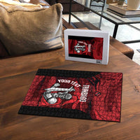 Custom Trinbago Cricket Puzzle Go Knight Riders Marble Pattern - Wonder Print Shop