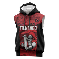 Custom Trinbago Cricket Sleeveless Hoodie Go Knight Riders Marble Pattern - Wonder Print Shop