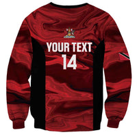 Custom Trinbago Cricket Sweatshirt Go Knight Riders Marble Pattern - Wonder Print Shop