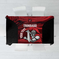 Custom Trinbago Cricket Tablecloth Go Knight Riders Marble Pattern - Wonder Print Shop