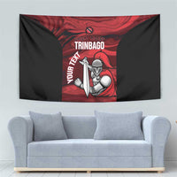 Custom Trinbago Cricket Tapestry Go Knight Riders Marble Pattern - Wonder Print Shop