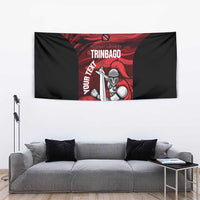 Custom Trinbago Cricket Tapestry Go Knight Riders Marble Pattern - Wonder Print Shop