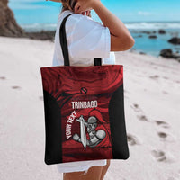 Custom Trinbago Cricket Tote Bag Go Knight Riders Marble Pattern - Wonder Print Shop