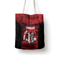 Custom Trinbago Cricket Tote Bag Go Knight Riders Marble Pattern - Wonder Print Shop