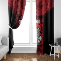 Custom Trinbago Cricket Window Curtain Go Knight Riders Marble Pattern - Wonder Print Shop