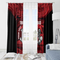 Custom Trinbago Cricket Window Curtain Go Knight Riders Marble Pattern - Wonder Print Shop