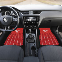 Custom Canada Rugby 2026 Car Mats Maple Leaf Striped Line Style