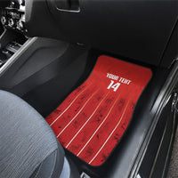 Custom Canada Rugby 2026 Car Mats Maple Leaf Striped Line Style