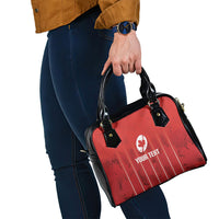 Custom Canada Rugby 2026 Shoulder Handbag Maple Leaf Striped Line Style