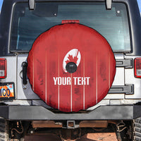 Custom Canada Rugby 2026 Spare Tire Cover Maple Leaf Striped Line Style