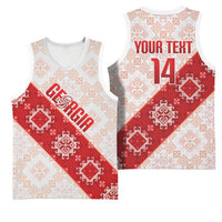 Custom Georgia Rugby 2026 Basketball Jersey Georgian Folk Pattern