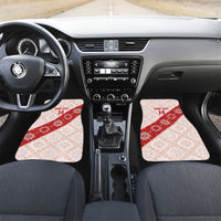 Custom Georgia Rugby 2026 Car Mats Georgian Folk Pattern