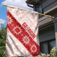 Georgia Rugby 2026 Garden Flag Georgian Folk Pattern