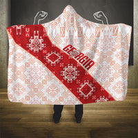 Georgia Rugby 2026 Hooded Blanket Georgian Folk Pattern