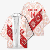Custom Georgia Rugby 2026 Kimono Georgian Folk Pattern