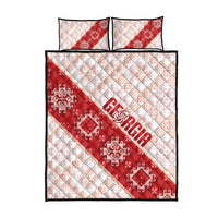 Georgia Rugby 2026 Quilt Bed Set Georgian Folk Pattern