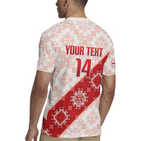 Custom Georgia Rugby 2026 Rugby Jersey Georgian Folk Pattern