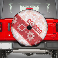 Georgia Rugby 2026 Spare Tire Cover Georgian Folk Pattern