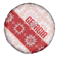 Georgia Rugby 2026 Spare Tire Cover Georgian Folk Pattern