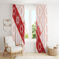 Georgia Rugby 2026 Window Curtain Georgian Folk Pattern