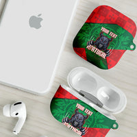 Custom Portugal Rugby 2026 AirPods Case Os Lobos Wolf Mascot