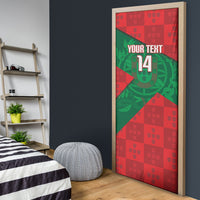 Custom Portugal Rugby 2026 Door Cover Os Lobos Wolf Mascot
