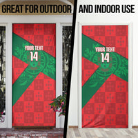 Custom Portugal Rugby 2026 Door Cover Os Lobos Wolf Mascot