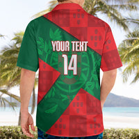 Custom Portugal Rugby 2026 Hawaiian Shirt Os Lobos Wolf Mascot