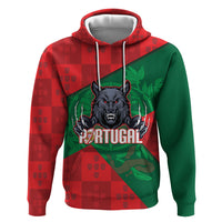 Custom Portugal Rugby 2026 Hoodie Os Lobos Wolf Mascot