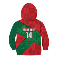 Custom Portugal Rugby 2026 Kid Hoodie Os Lobos Wolf Mascot