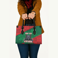 Custom Portugal Rugby 2026 Leather Bag Os Lobos Wolf Mascot