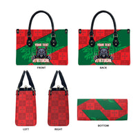Custom Portugal Rugby 2026 Leather Bag Os Lobos Wolf Mascot