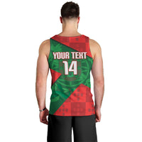 Custom Portugal Rugby 2026 Men Tank Top Os Lobos Wolf Mascot