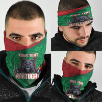 Custom Portugal Rugby 2026 Neck Gaiter Os Lobos Wolf Mascot