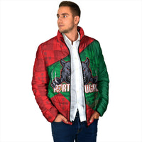 Custom Portugal Rugby 2026 Padded Jacket Os Lobos Wolf Mascot