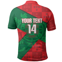 Custom Portugal Rugby 2026 Polo Shirt Os Lobos Wolf Mascot