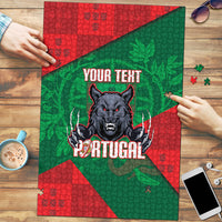 Custom Portugal Rugby 2026 Puzzle Os Lobos Wolf Mascot