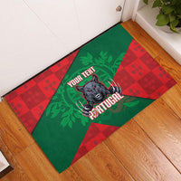 Custom Portugal Rugby 2026 Rubber Doormat Os Lobos Wolf Mascot