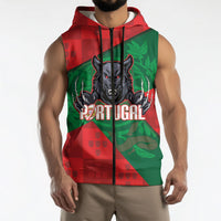 Custom Portugal Rugby 2026 Sleeveless Zip Hoodie Os Lobos Wolf Mascot