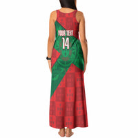 Custom Portugal Rugby 2026 Tank Maxi Dress Os Lobos Wolf Mascot